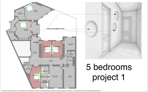 MAGNIFIQUE APPARTEMENT 8 PIECES PROCHE METRO VILLIERS ET PARC MONCEAU