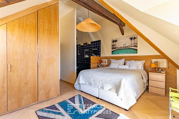 Lumineux duplex avec terrasse, dans sa demeure historique réhabilitée