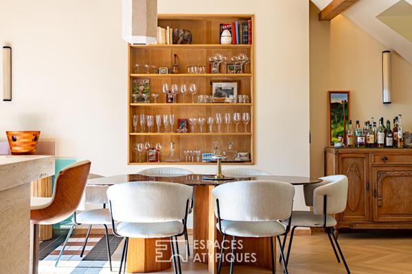 Lumineux duplex avec terrasse, dans sa demeure historique réhabilitée