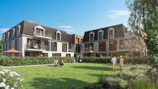 Senlis (60) – T3 de 65 m² avec balcon et 2 parkings en sous-sol