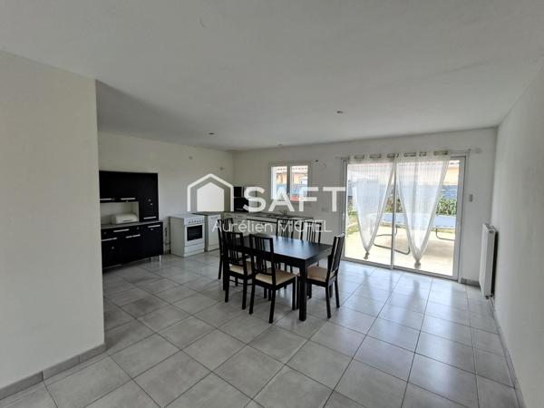 Maison de plain pied avec garage 93 m2 quartier Les Ravinelles