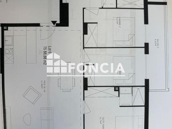 À vendre Appartement 5 pièces 88.88 m² - Nice 06000