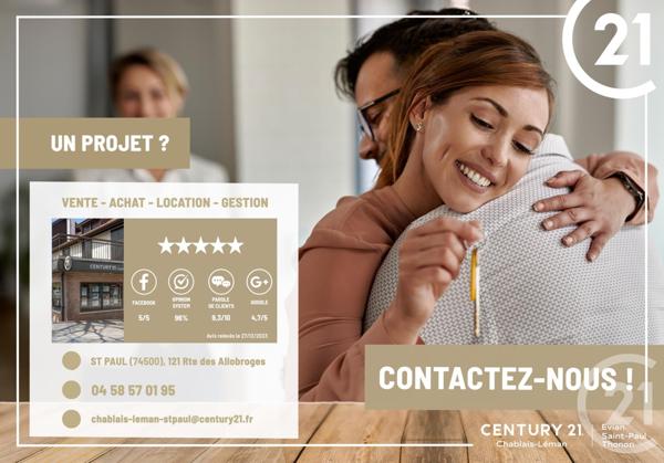 Appartement F4 à vendre  4 pièces - 116 m2 CHEVENOZ - 74