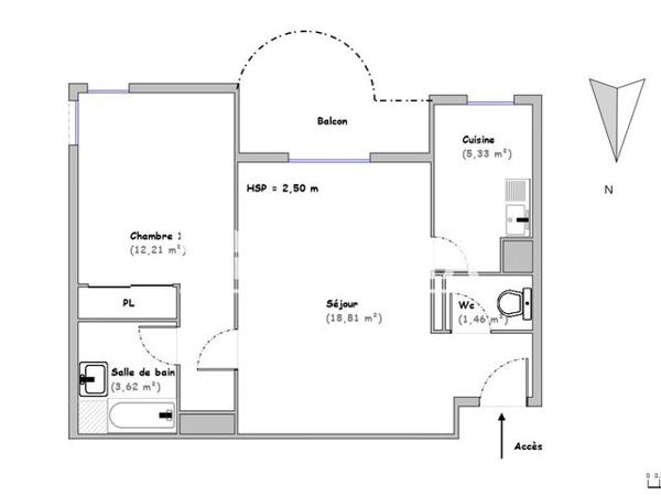 Location Appartement 2 pièces 41.3 m² - RESIDENCE QUATROCENTO Le Mans 72000