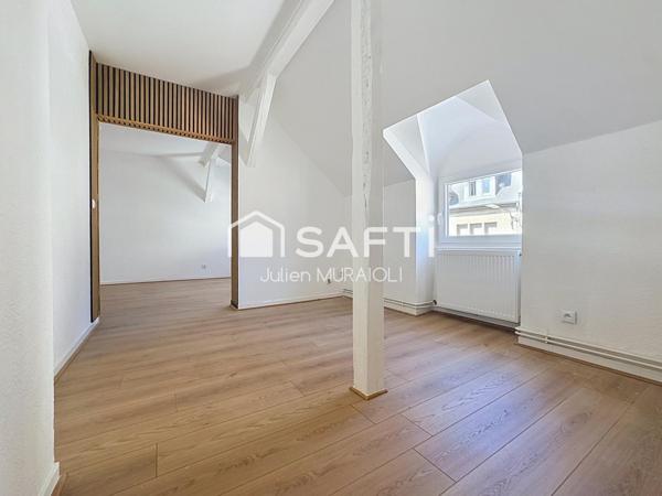 Appartement rénové - 3 pièces - 59m2 (70m2 au sol)