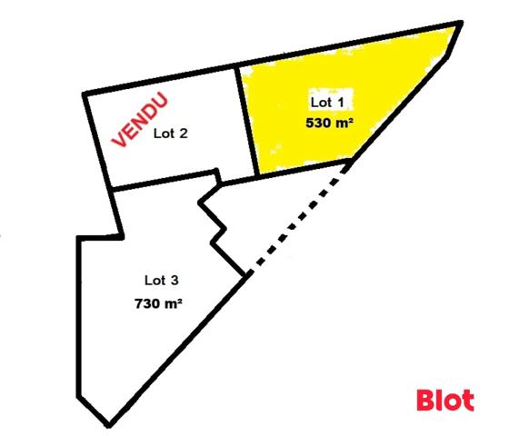 Terrain 530m²