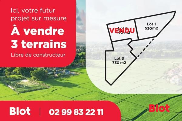Terrain 530m²