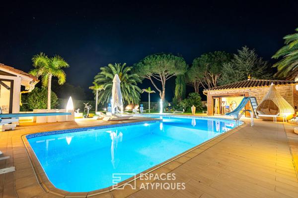 Mas de caractère entre mer et montagne avec hébergements indépendants et espace bien-être