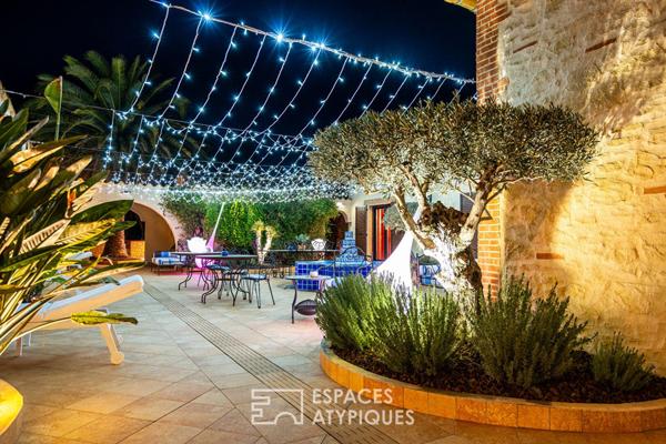 Mas de caractère entre mer et montagne avec hébergements indépendants et espace bien-être