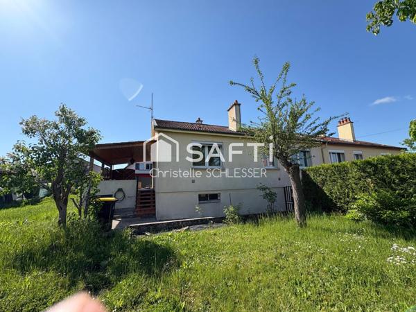 Maison sur sous-sol avec 3 chambres et un accès terrasse et jardin