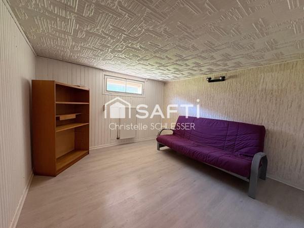 Maison sur sous-sol avec 3 chambres et un accès terrasse et jardin