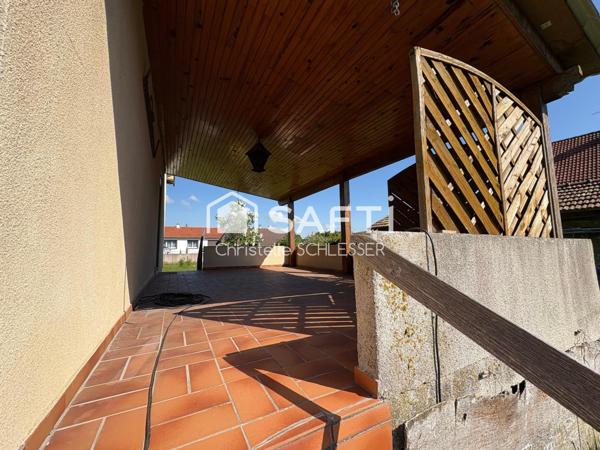 Maison sur sous-sol avec 3 chambres et un accès terrasse et jardin
