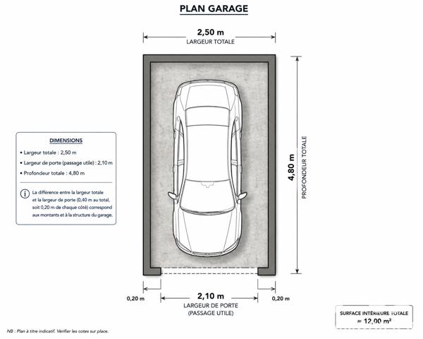 Parking à vendre 13 m² Aumetz