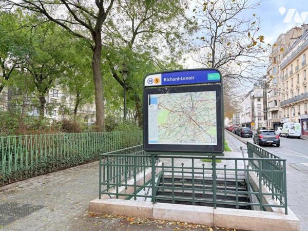 RICHARD LENOIR - 2 PIECES DE 58,41 m² - PARKING ET CAVE