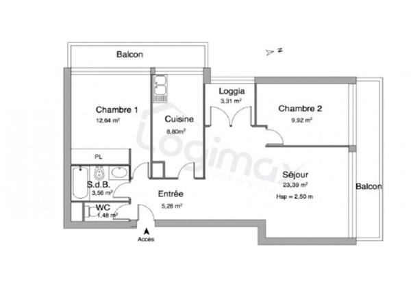 Vente appartement La rochelle, 68m² 3 pièces 166 950€ Charente-maritime Page detail.htm