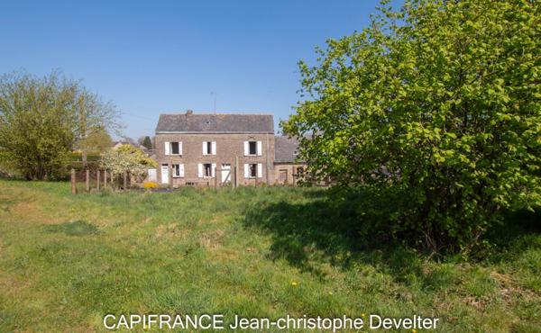 Maison à vendre GORRON (53) maison en pierres 3 chambres avec dépendances sur terrain de 3450 m2
