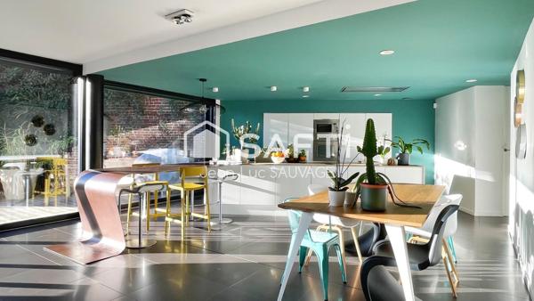 Rare Maison d'architecte Cubique - 4 chambres jardin garage