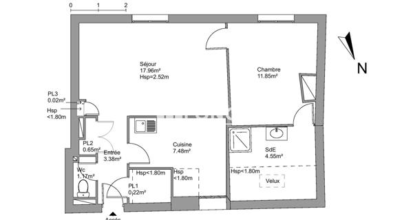 Location Appartement 2 pièces 47.28 m² - Saint-germain-en-laye 78100