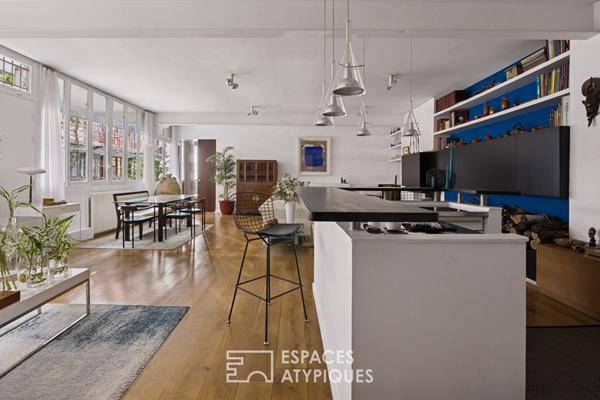 Ancien atelier au coeur d’une cour Eiffel