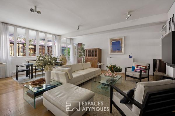 Ancien atelier au coeur d’une cour Eiffel