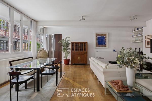 Ancien atelier au coeur d’une cour Eiffel