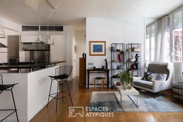 Ancien atelier au coeur d’une cour Eiffel