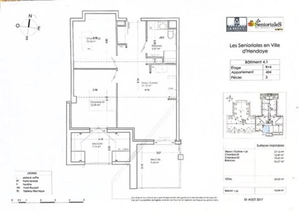 HENDAYE CENTRE Spécial Investisseur – Appartement T3 en Résidence Services Séniors