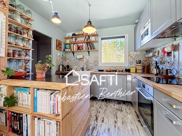 Maison bois – 3 chambres + bureau – Piscine – Grand garage – Lavaur