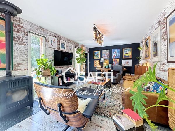 Maison bois – 3 chambres + bureau – Piscine – Grand garage – Lavaur