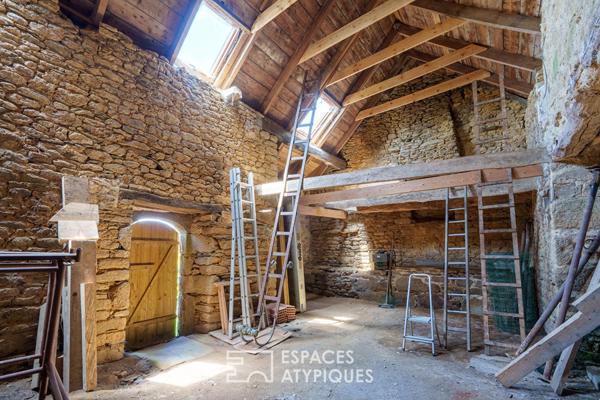 Maison de tisserands avec dépendance à aménager