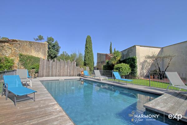 Demeure bourgeoise de caractère – 400 m² – jardin avec piscine chauffée