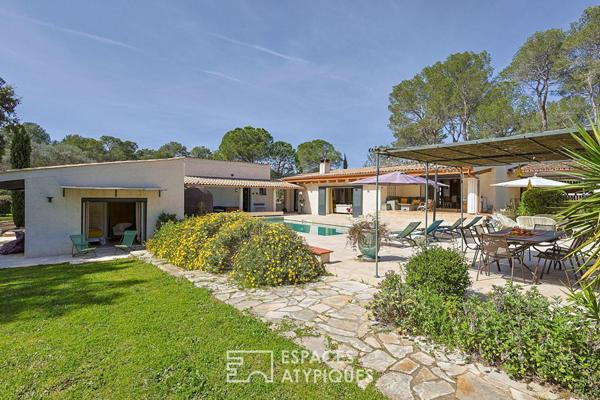 Villa d’architecte de plain-pied, appartements indépendants