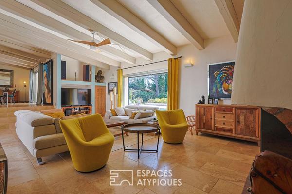 Villa d’architecte de plain-pied, appartements indépendants