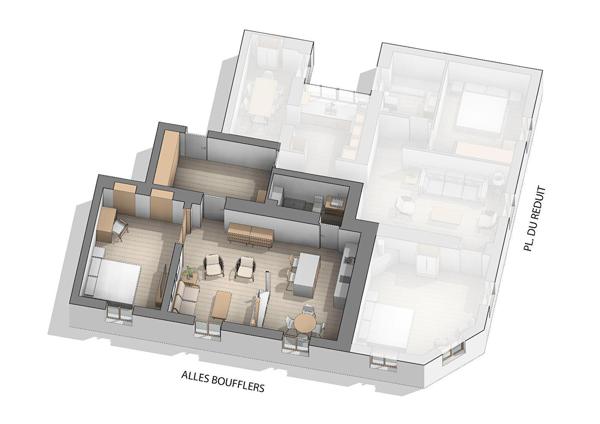 Bayonne centre-appartement T6 de 150m²-avec ascenseur au dernière étage, vue exceptionnelle dégagé sur l'Adour, plus une chambre indépendante de 19m².