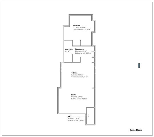 Appartement 2 pièces - 83 m² Exclusivité efficity