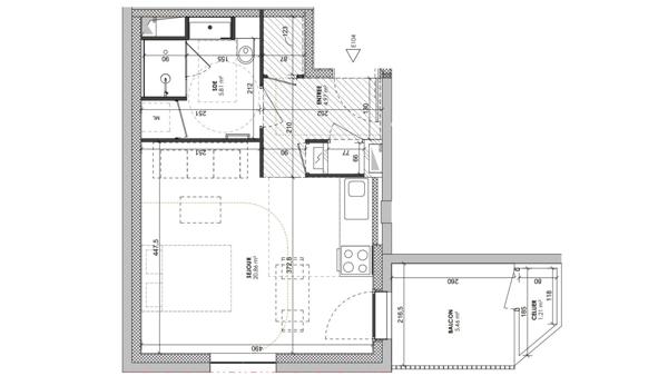 Studio à vendre 32 m² Lyon 7