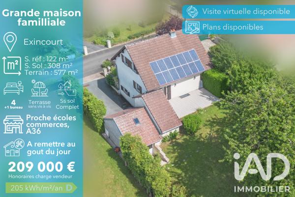 Maison à vendre 7 pièces 122 m² Exincourt