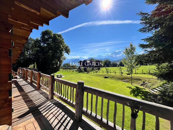 Chalet à vendre vue Mont Blanc - Combloux
