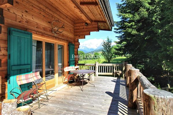 Chalet à vendre vue Mont Blanc - Combloux