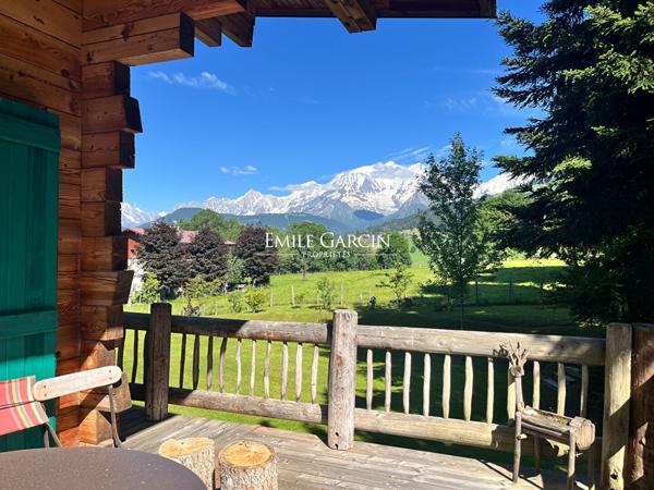 Chalet à vendre vue Mont Blanc - Combloux