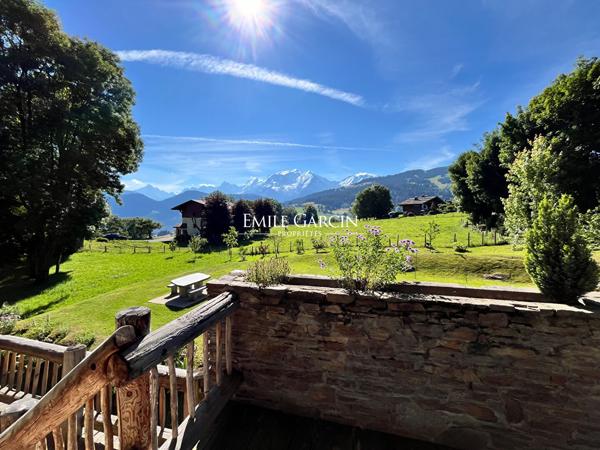 Chalet à vendre vue Mont Blanc - Combloux