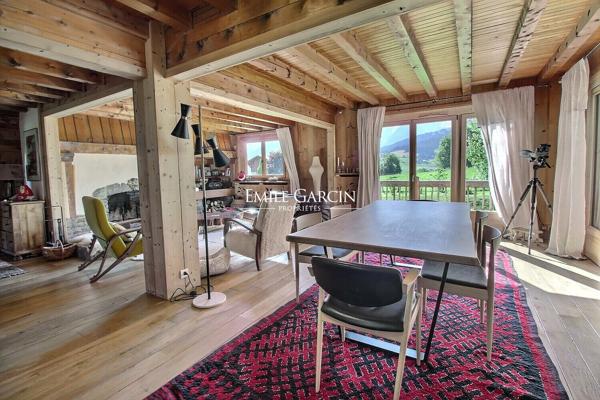 Chalet à vendre vue Mont Blanc - Combloux