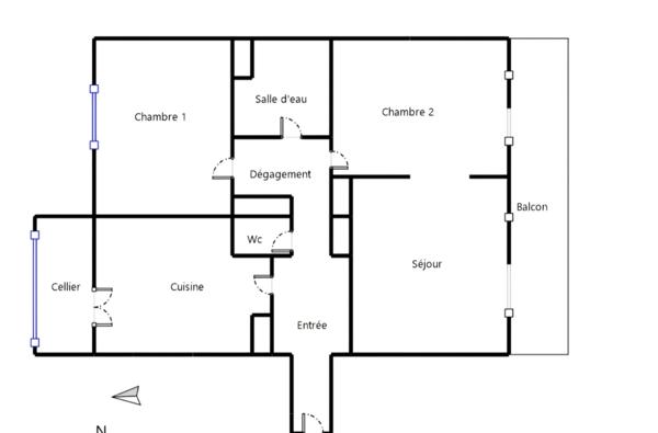 Appartement 3 pièces 84m²