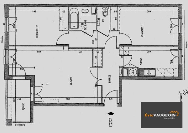 Chessy (77700) Appart F3 - 67m² - Chessy DPE: C