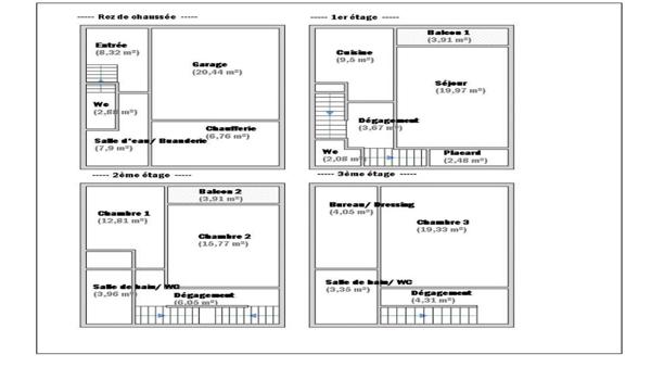 Maison L Haÿ-Les-Roses 5 pièce(s) 123.10m2 - 250m du METRO 14