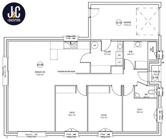 MAISON 4 PIECES 93 M²