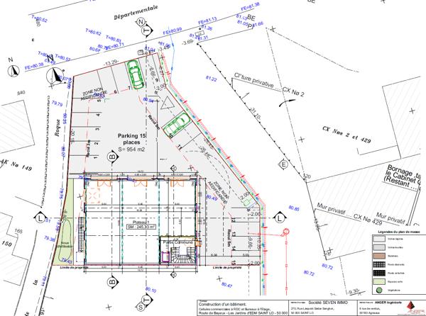 Terrain Saint-lo 954 m2 emplacement numéro 1 et rare à la vente