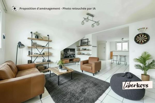 LUMINEUX 3 pièces traversant 63,28 m² + GARAGE fermé - NOYAL-CHATILLON / RENNES - proximité BREQUIGNY 
