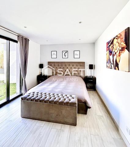 Maison contemporaine lumineuse et intelligente, au calme absolu en secteur recherché, avec prestations haut de gamme et excellent confort énergétique.