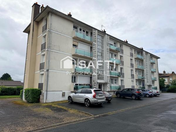 Appartement T3, au 3ème étage avec garage + cave